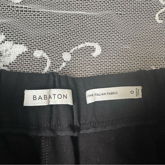 Aritzia Babaton Black Cohen Pull On Crop Pant Sz 0 - Picture 11 of 12